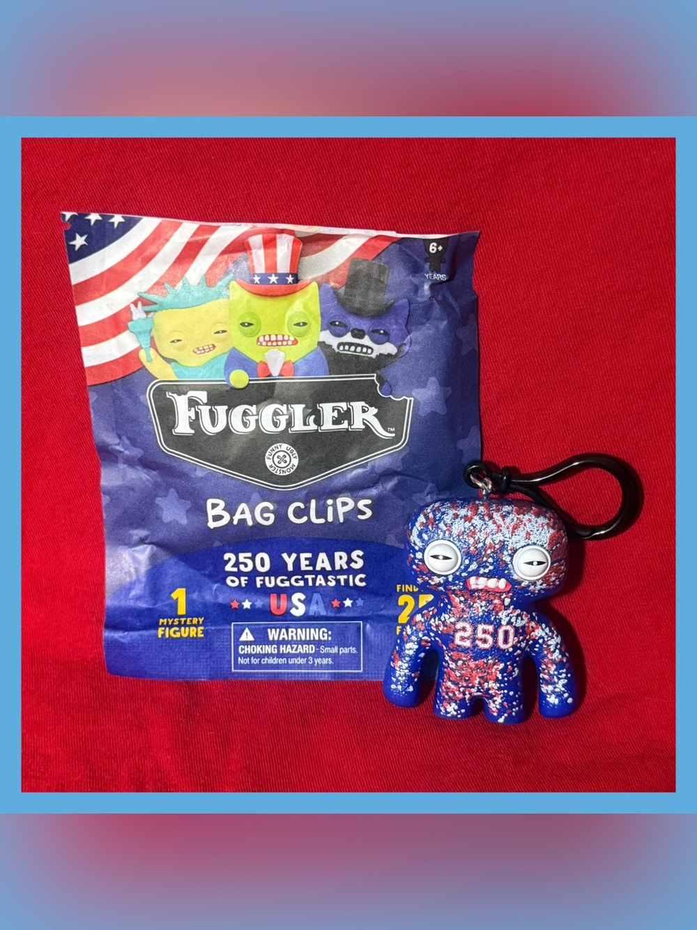 NEW QUICK SHIP 250 Years of Fuggtastic USA Keychain: Common Fourth of July